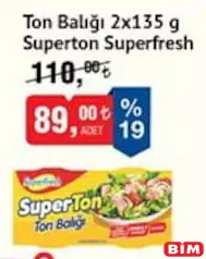 SUPERFRESH SUPERTON TON BALIĞI 2X135 G
